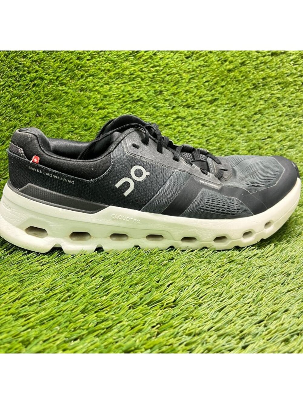 On Cloudrunner 2 Mens Size 11.5 Black Athletic Running Walking Shoes Sneakers